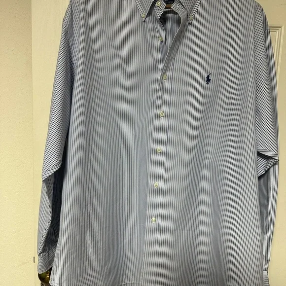 Ralph Lauren XL Men’s button down striped long sleeve shirt - Picture 3 of 15